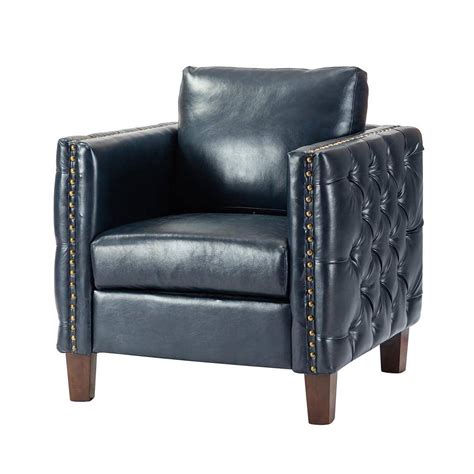 Reviews For JAYDEN CREATION P1 A Cido Navy Club Chair With Nailhead