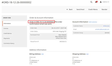 How To Change Order Invoice Shipment And Credit Memo Numbers In