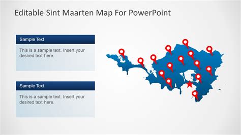 Sint Maarten Powerpoint Map Slidemodel