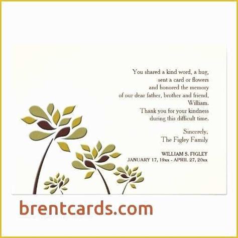 Free Funeral Thank You Cards Templates Of Funeral Cards Designs ...