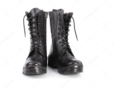 Black army boots — Stock Photo © leonkenig #4706287