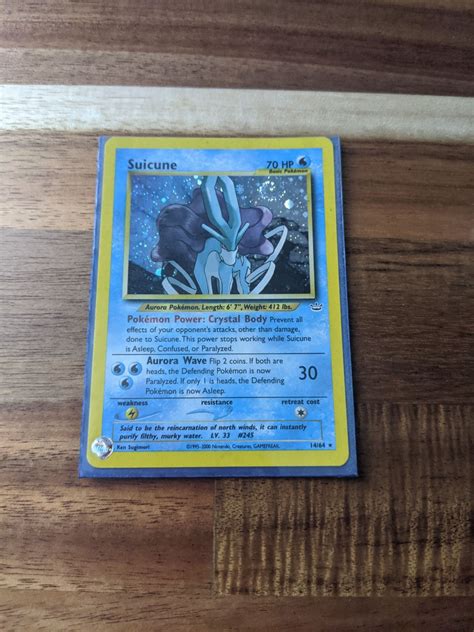 Suicune Pokemon Card, Hobbies & Toys, Toys & Games on Carousell