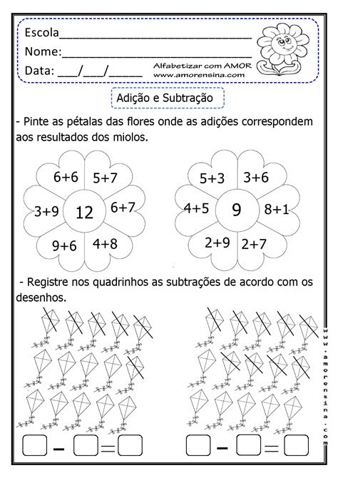 Somando E Subtraindo 1º Ano