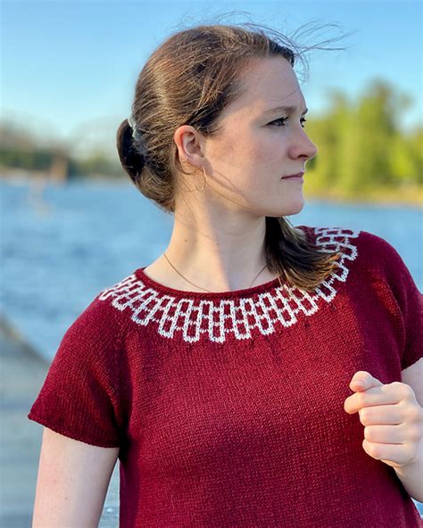 Ravelry Forbidden Cliffs Tee Pattern By Kay Hopkins