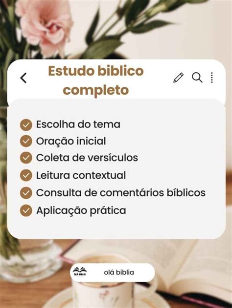 Como Fazer Um Estudo B Blico Completo