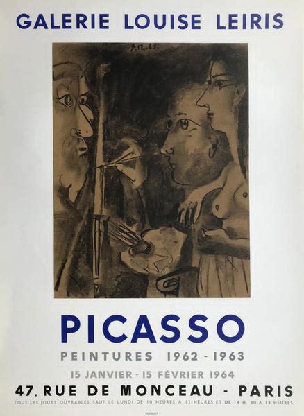 Picasso Exhibition Galerie Louise Leiris Paris France 1964 Poster