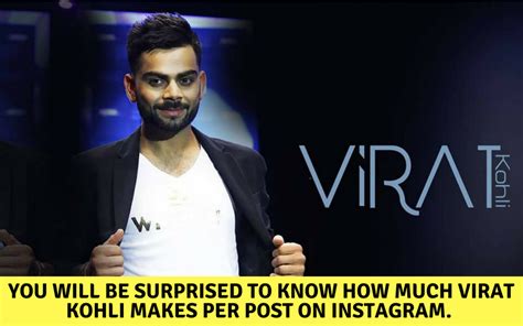 You Will Be Surprised To Know How Much Virat Kohli Earns From One