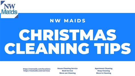 Nw Maids House Cleaning Service Christmas Cleaning Tips Youtube