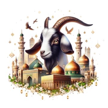 Cabra Cartaz De Imagem De Mesquita Eid Ul Adha Bakrid Bakri Hajj