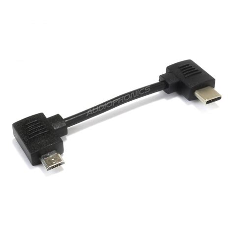 Xduoo Xc 10 Cable Adapter Male Angled Micro Usb To Male Angled Usb C 85cm