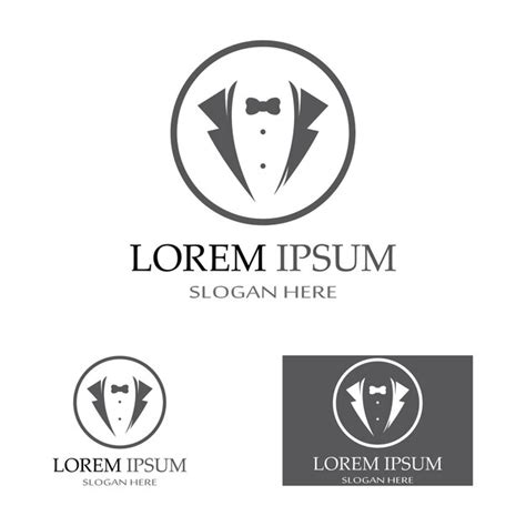 Premium Vector Tuxedo Icon And Logo For Menswear Design Template And