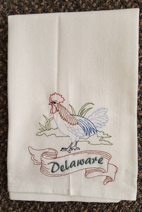 Delaware State Bird Blue Hen Chicken Or State Flower Peach Etsy