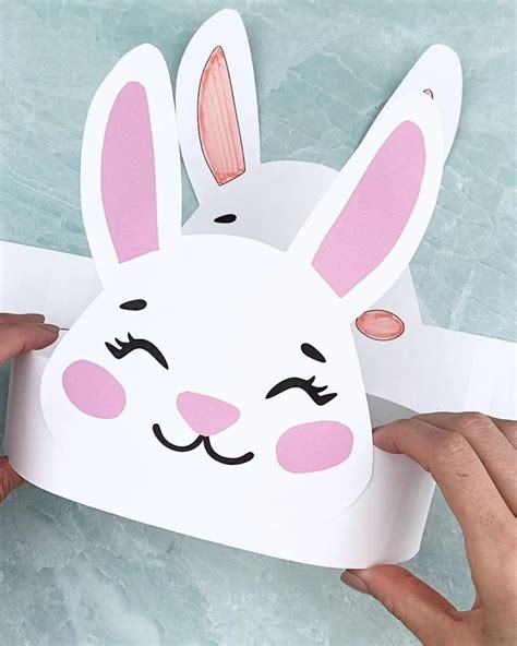 Easter Bunny Headband Craft Free Printable Video Video In 2023