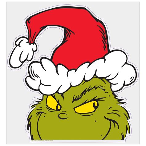 Christmas Peeping Grinch Window Cling | Party City