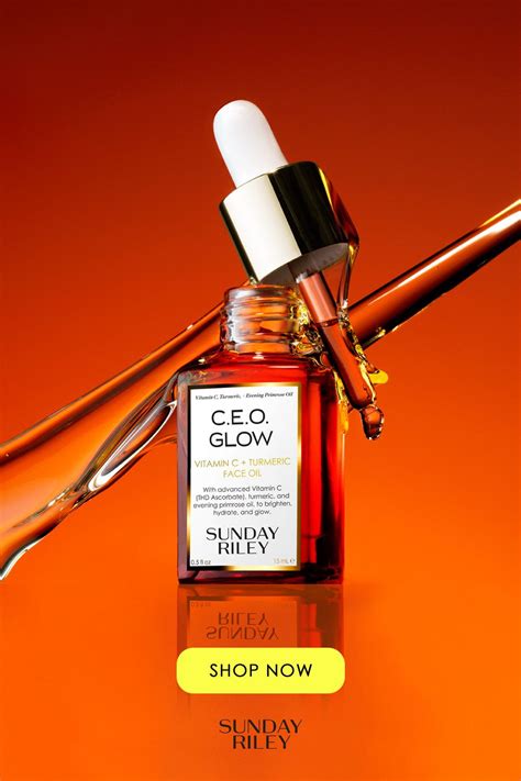 Sunday Riley Ceo Glow Vitamin C And Turmeric Face Oil Paraben Free