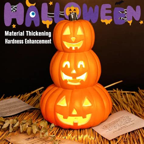 Cm Halloween Pumpkin Led Lamp Creative Lantern Decoration Flashing