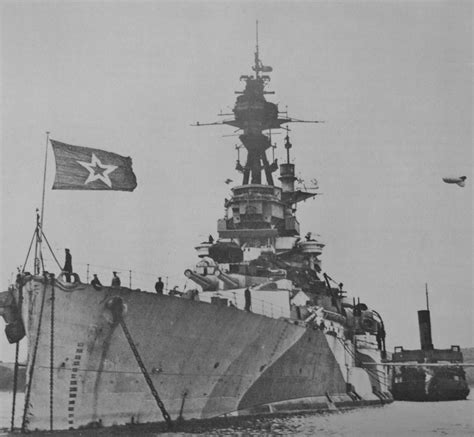 Soviet Battleship Archangelsk At The Rosyth Naval Base In Scotland