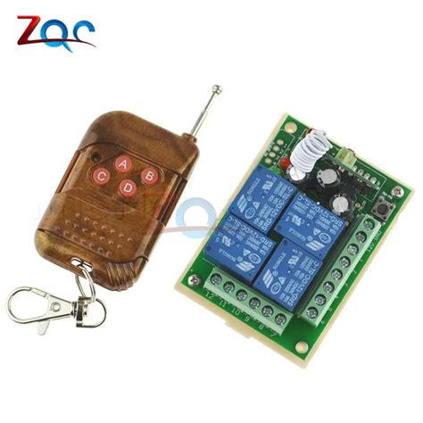 Mhz Universal Wireless Remote Control Switch Dc V Ch Relay