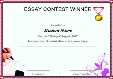 Winner Certificate Template 40 Word Templates For Competitions