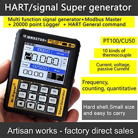 HART Moden 4 20mA Signal Generator Calibration Current Voltage PT100