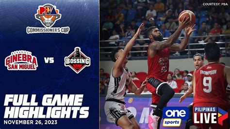 Brgy Ginebra Vs Blackwater Highlights Pba Season Commissioners