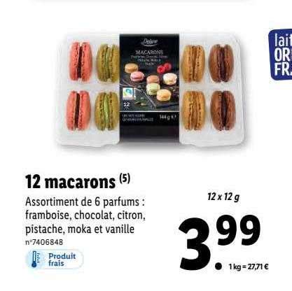 Promo 12 Macarons Deluxe Chez Lidl ICatalogue Fr