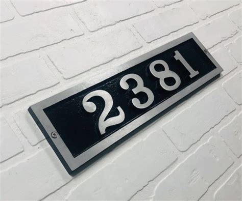 Horizontal Donn Address Plaque 4 1 4 X 16 K Castings Inc