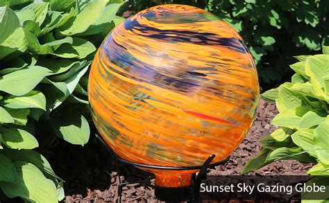 Sunnydaze 10 Inch Glass Reflective Outdoor Gazing Globe Ball Yard Ornament For