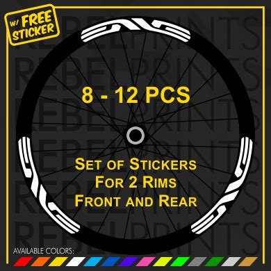 ENVE 8 Or 12 Pcs 700c 30mm Wheel Rim Sticker Decal Vinyl For Road