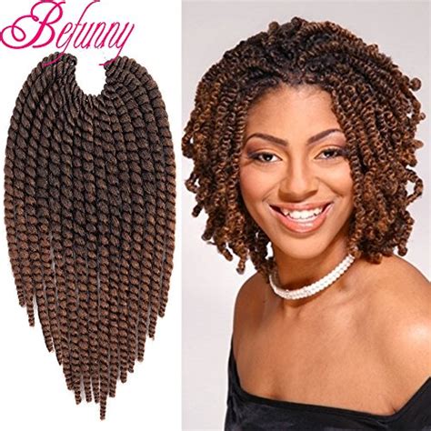 Buy Befunny Bob Spring Twist Hair 8 Packs 8 Ombre Brown Short