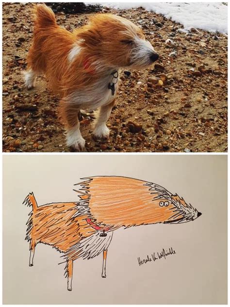 Man With Little Artistic Skill Draws Bad Pet Portraits for Charity