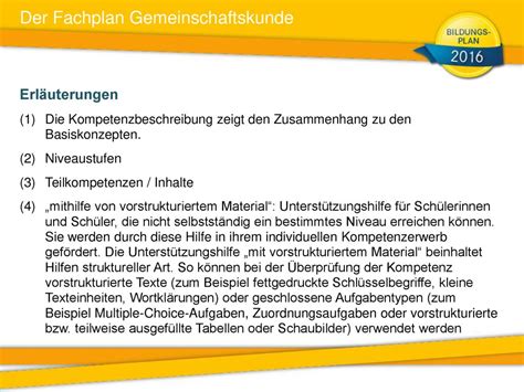 Bildungsplanreform Baden W Rttemberg Gemeinschaftskunde Ppt