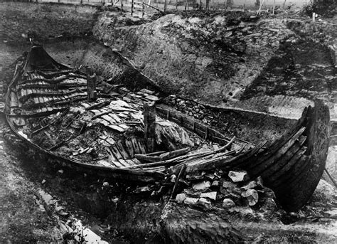 Oseberg Viking Ship Burial In Norway