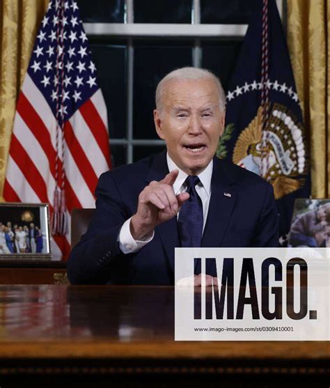 United States President Joe Biden Delivers A Prime Time Address To The