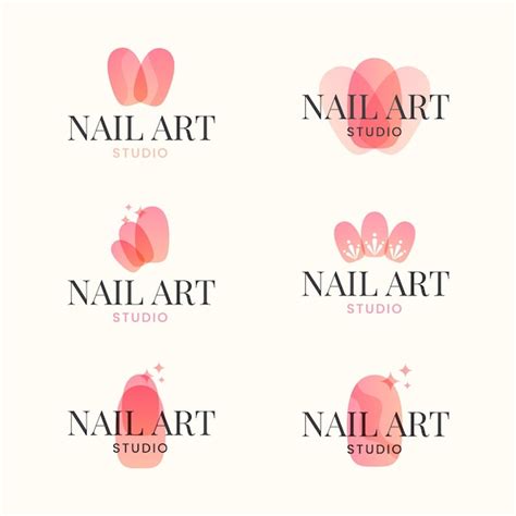 Premium Vector Nails Art Studio Logo Collection