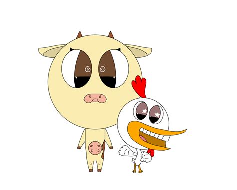 Cow and Chicken by LauraLPS on DeviantArt