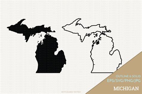 Michigan Outline Vector at GetDrawings | Free download