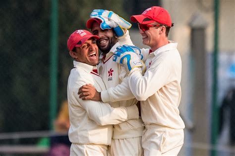 Hong Kong Celebrate The Wicket Of Stephan Myburgh ESPNcricinfo