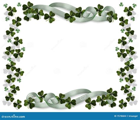 St Patricks Day Border Stock Illustration Image Of Lucky 7578684