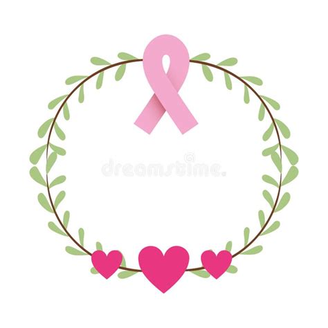 Cancer Ribbon Hearts Stock Illustrations 284 Cancer Ribbon Hearts