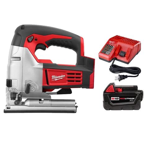 Milwaukee M18 18-Volt Lithium-Ion Cordless Jigsaw with 1 Battery and ...