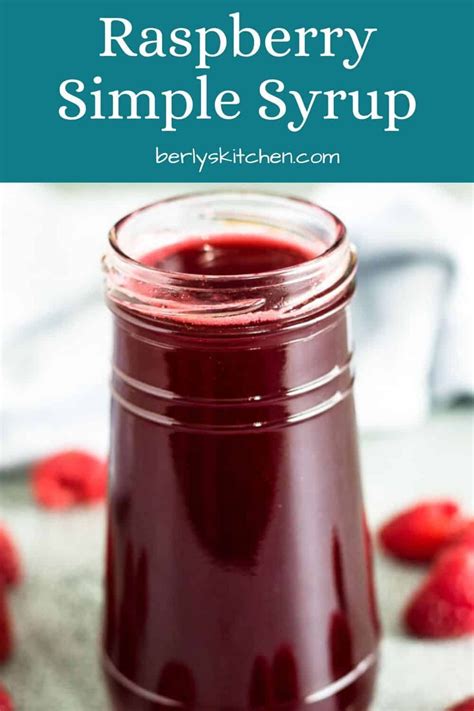 Homemade Raspberry Simple Syrup