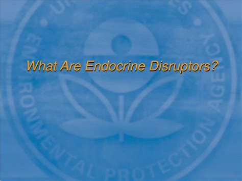 Ppt Overview Of Usepas Endocrine Disruptors Research Program