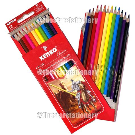 Jual Pensil Warna Kenko 12w Cp 12f Panjang 1 Set Isi 12 Warna