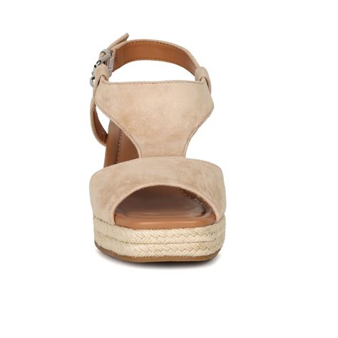 Lotus Madalene Nude Womens Wedge Heel Sandals SR Shoes