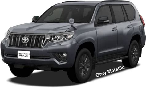 toyota land cruiser prado black edition body colors full variation
