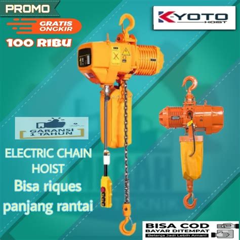 Jual Electric Chain Hoist Ton X Meter Phase Kyoto Japan