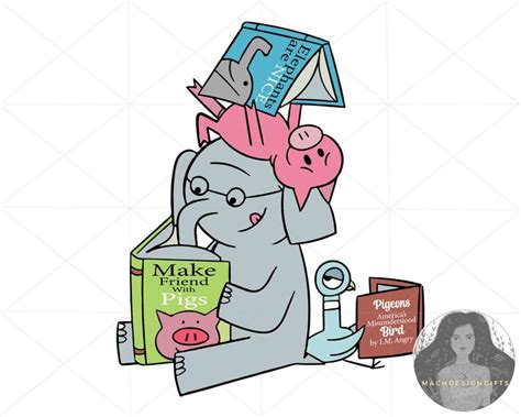 Elephant and Piggie Svg, Elephant Svg, Piggie Svg, Elephant Piggie ...