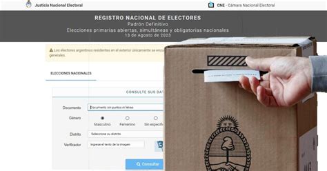 Padr N Actualizado De Las Elecciones D Nde Voto En Las Paso Bae