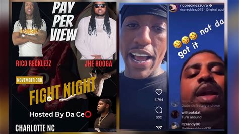 JHE ROOGA RICO RECKLEZZ FIGHT OFFICIALLY SCHEDULED FOR NOVEMBER 3RD